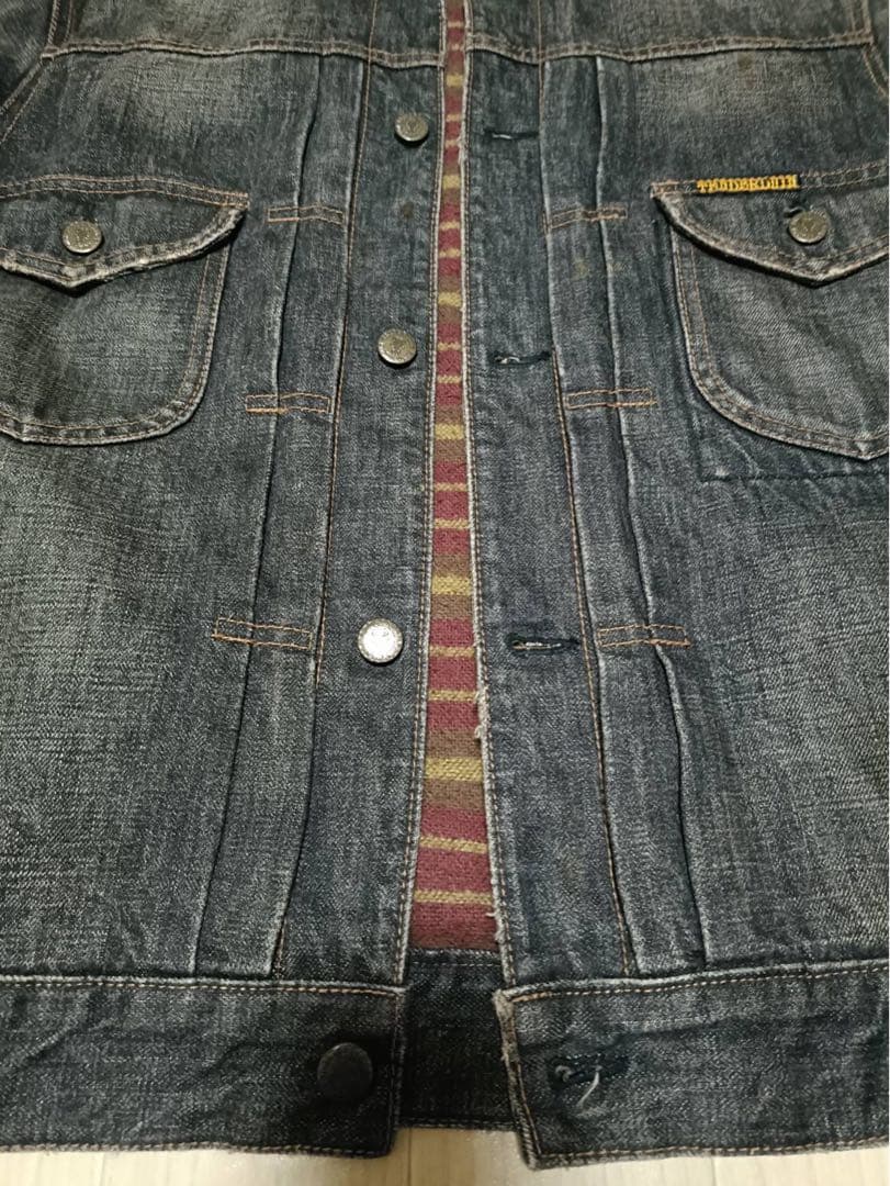 【M】初期TENDERLOIN デニム JK-T-2ND_裏ブランケット_黒