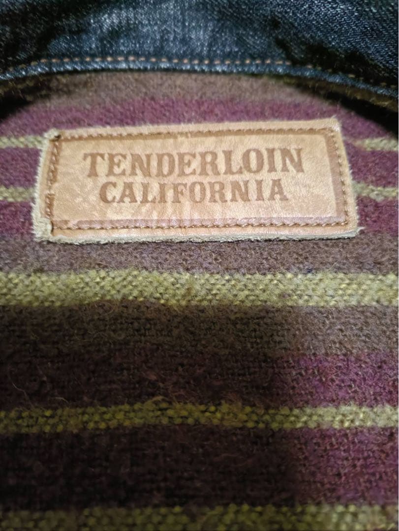 【M】初期TENDERLOIN デニム JK-T-2ND_裏ブランケット_黒