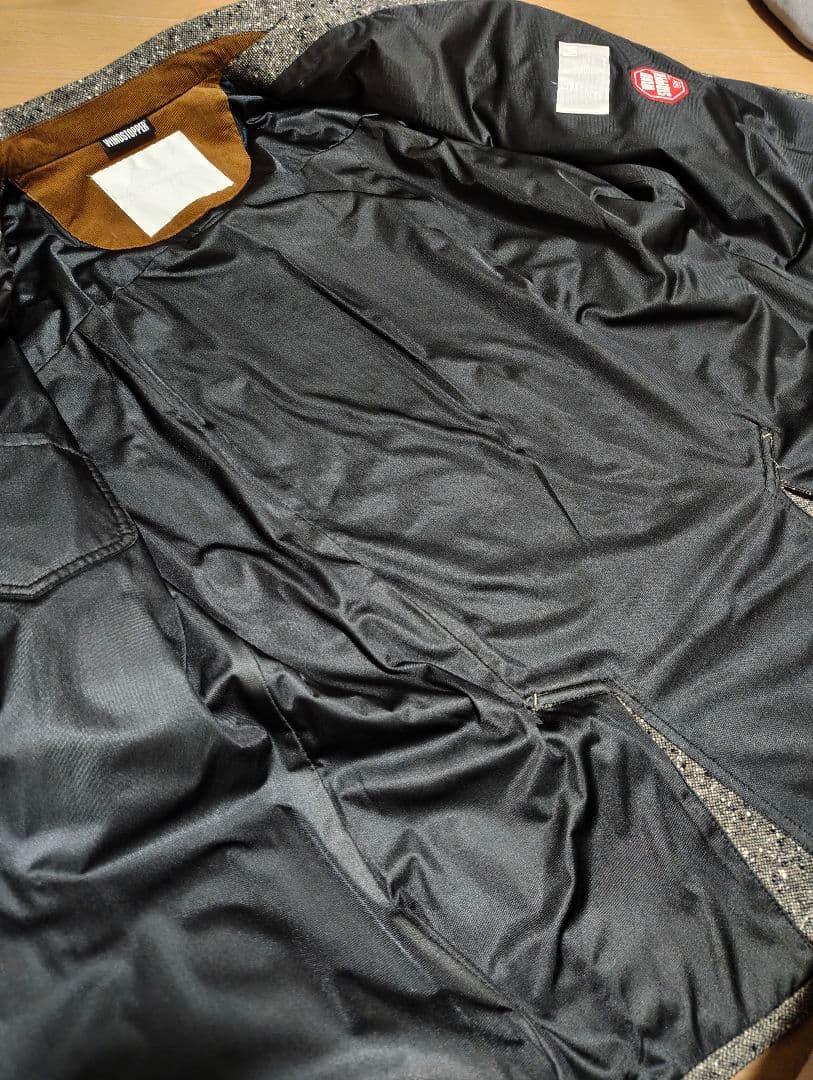 WHITE MOUNTAINEERING レザーパッチツイードジャケット