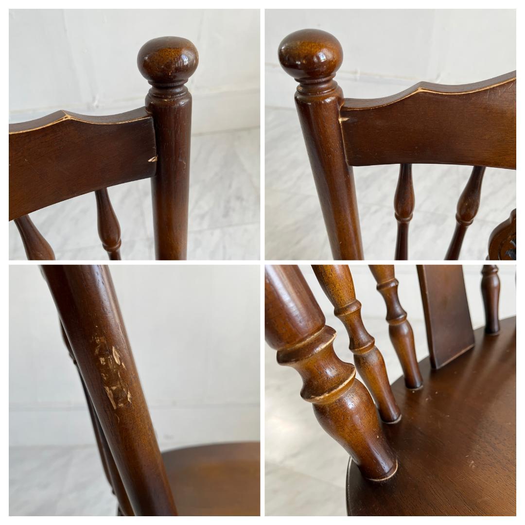 飛騨産業 キツツキ ヴィンテージ レトロ ダイニングチェア 木製椅子 イス