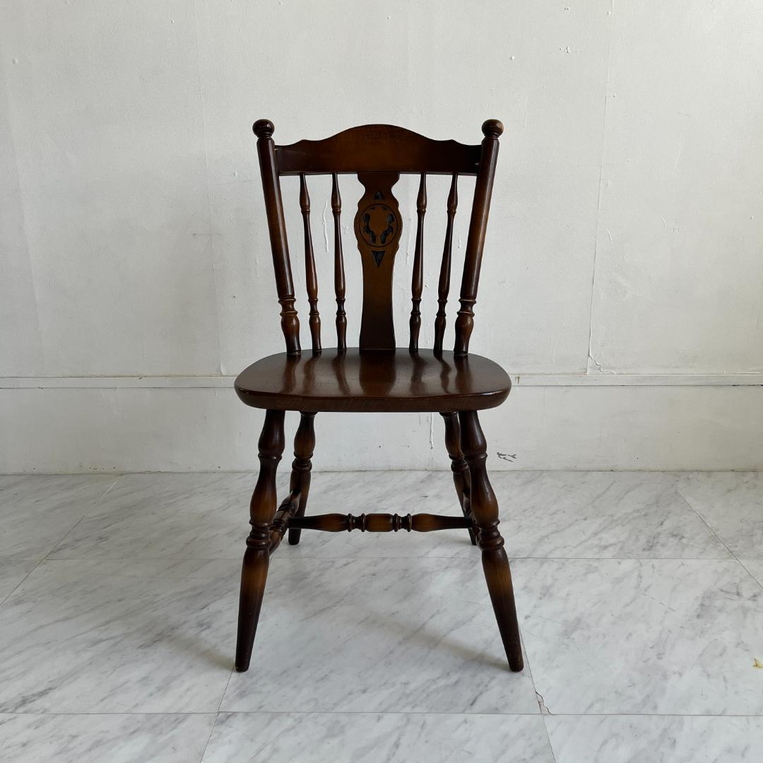 飛騨産業 キツツキ ヴィンテージ レトロ ダイニングチェア 木製椅子 イス