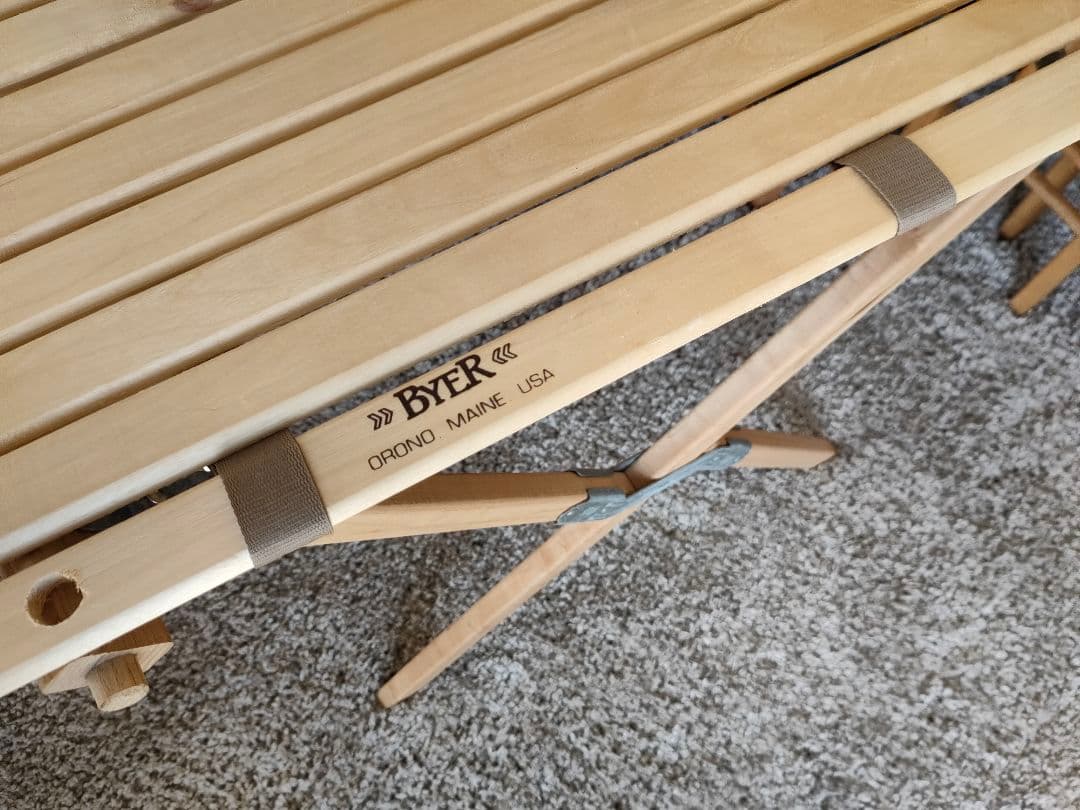 Momuです。　木製キャンプテーブル 収納バッグ付き