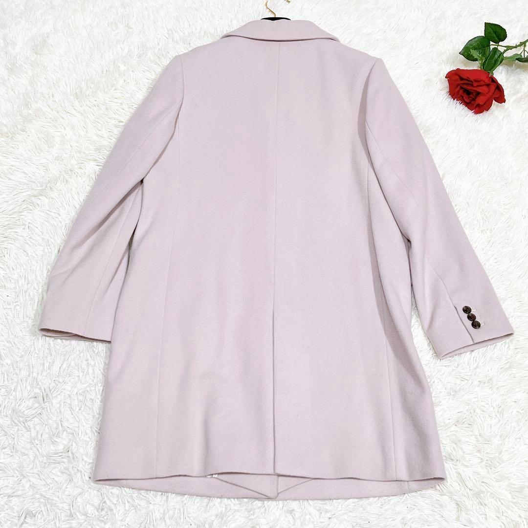 新品タグ付き✨　SHIPS チェスターコート　ピンク　ロング　レディース　ウール