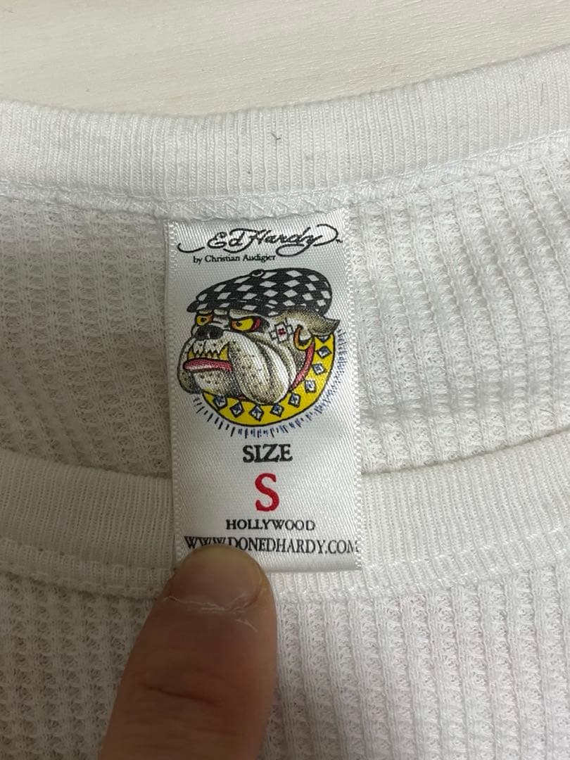Ed Hardy 花柄 スカルプリント 長袖カットソー S 最終値下げ‼️