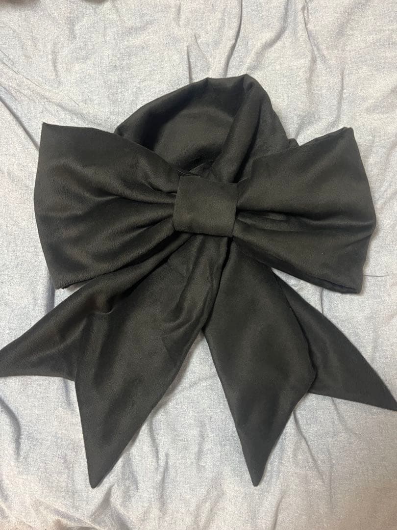 HEIHEI リボンマフラー　ブラック