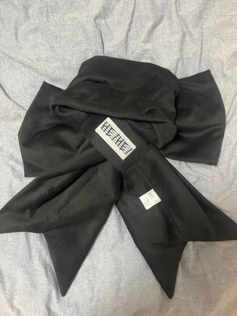 HEIHEI リボンマフラー　ブラック