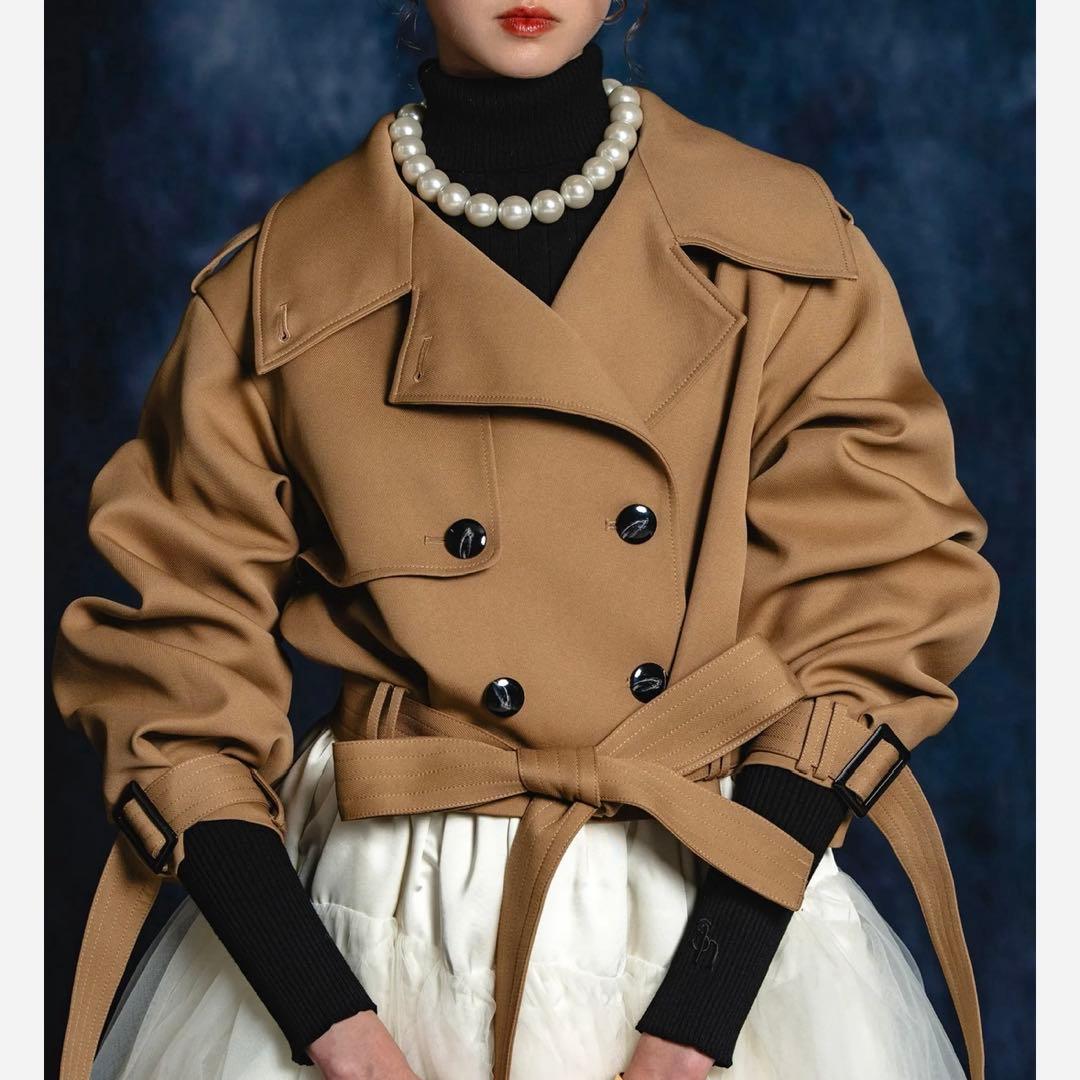 ジャケット・アウター 2way short trench coat