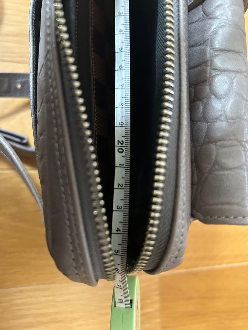 ⭐︎なお⭐︎M.U.L. エムユーエル　クロコダイル型押しショルダーバック