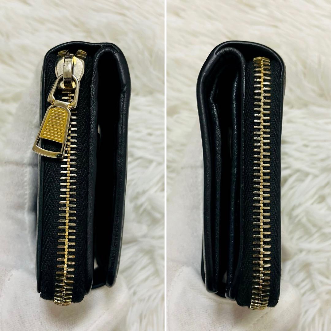 【あーさん】極美✨サンローラン 二つ折り財布 カサンドラ ラウンドジップ