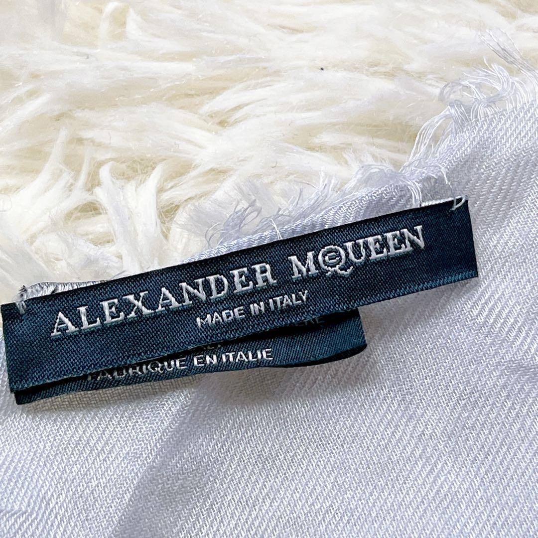 極美品✨ Alexander McQUEEN スカーフ大判 ドクロ スカル シ