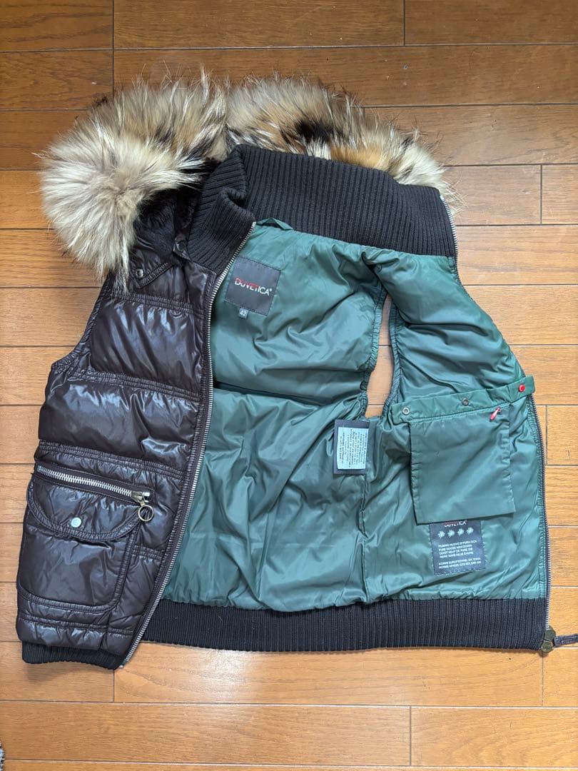 デュベティカ ファー付きダウンベスト 42