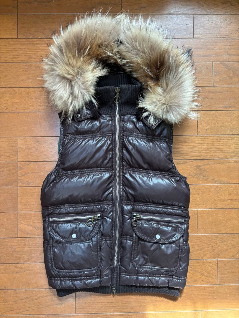 デュベティカ ファー付きダウンベスト 42