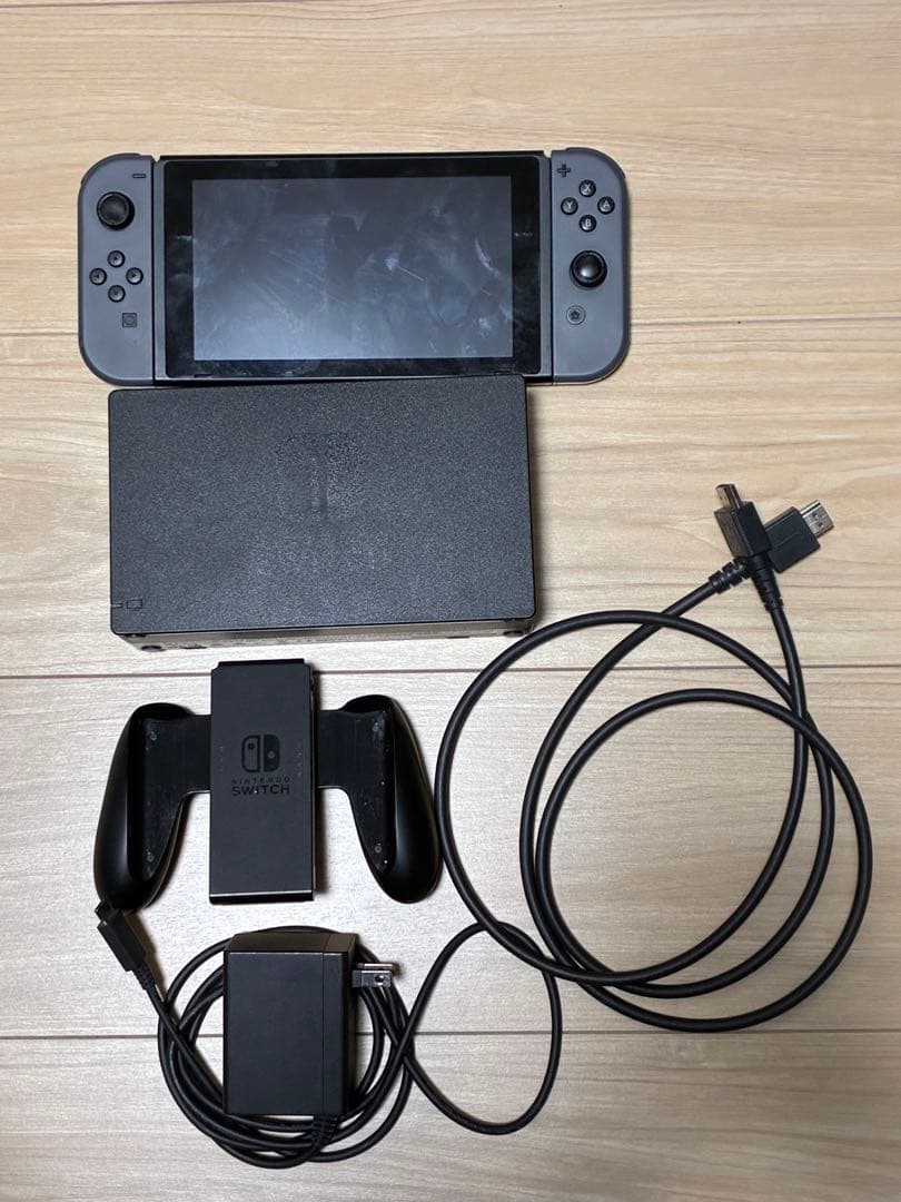 Nintendo Switch ジャンク　グレー 本体 充実の付属品