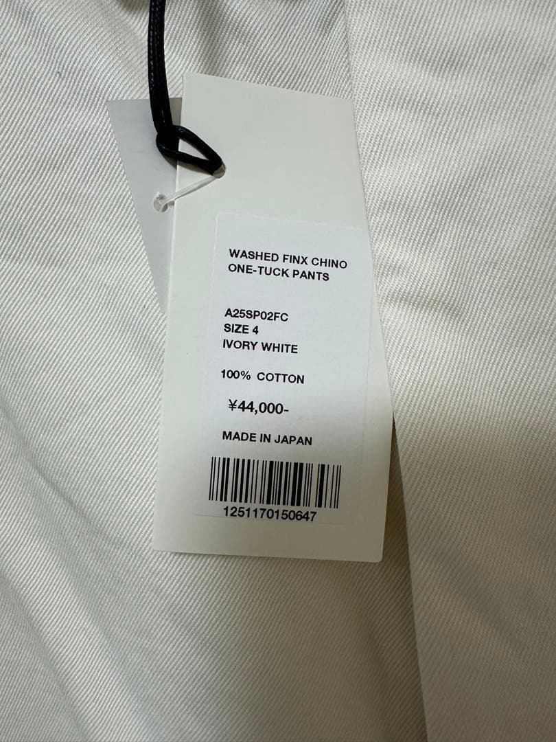 パンツ 25SS WASHED FINX CHINO ONE-TUCK PANTS 4