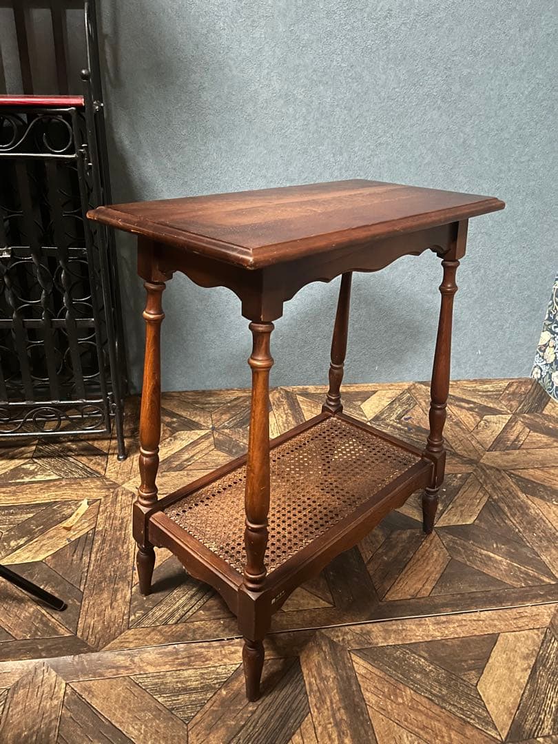 カリモク オールドカリモク サイドテーブル 花台 インテリア 昭和レトロ