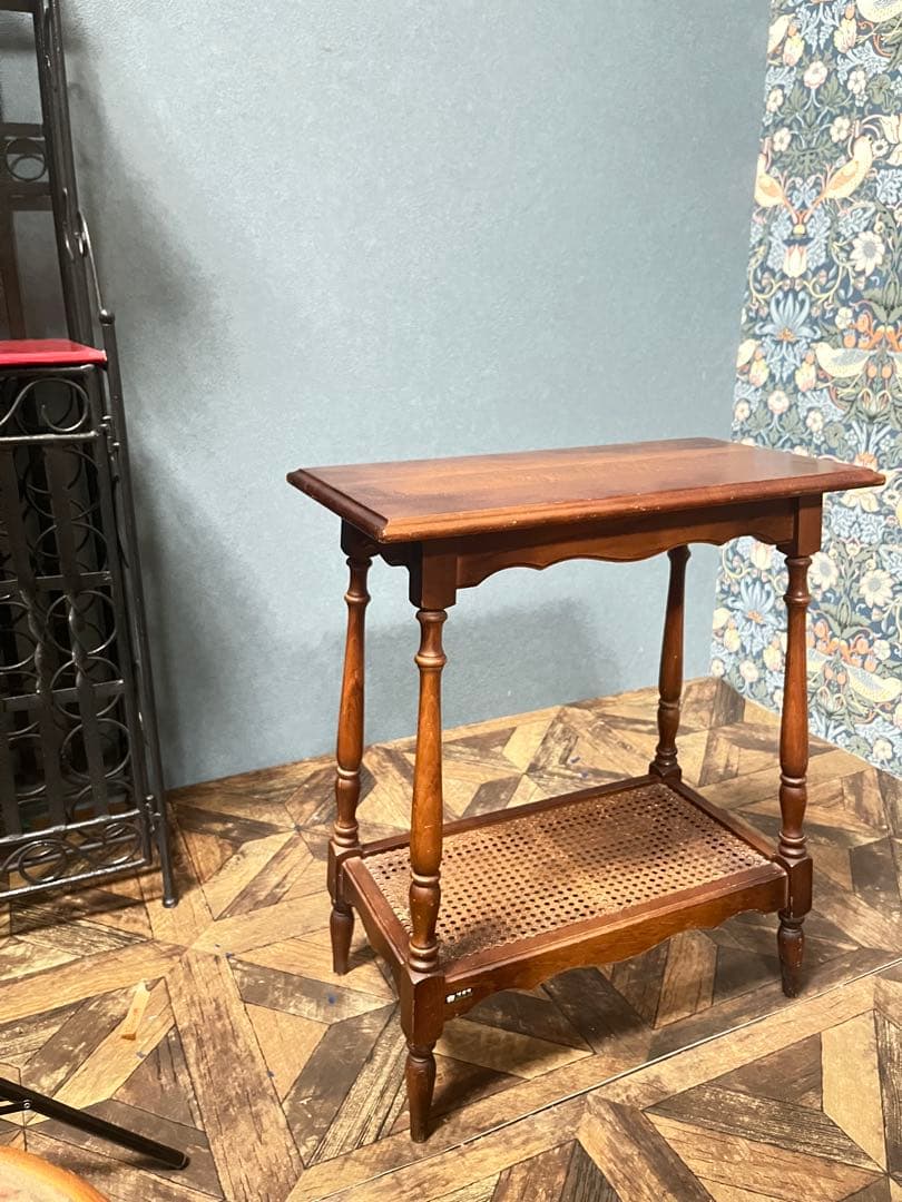 カリモク オールドカリモク サイドテーブル 花台 インテリア 昭和レトロ