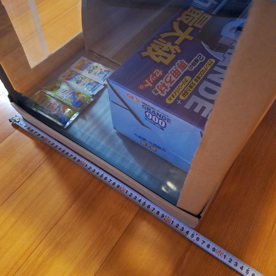 GEX ラピレスRV90 LEDフルセット 90cm曲げガラス水槽