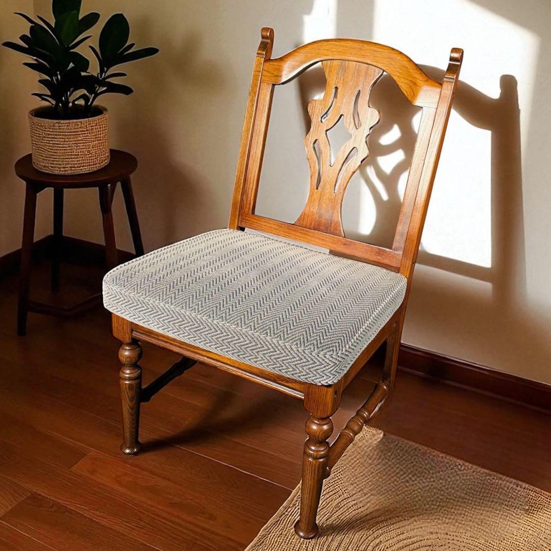 HR802 三越ブルージュ　アームレスチェア　ダイニングチェア