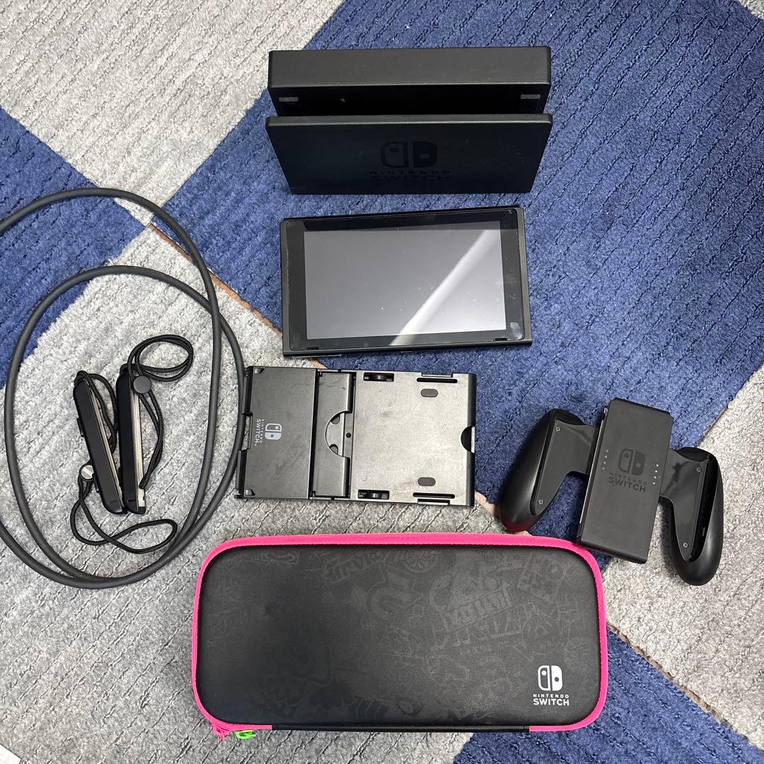 Nintendo Switch 本体　箱あり　スプラトゥーンスイッチケース付き