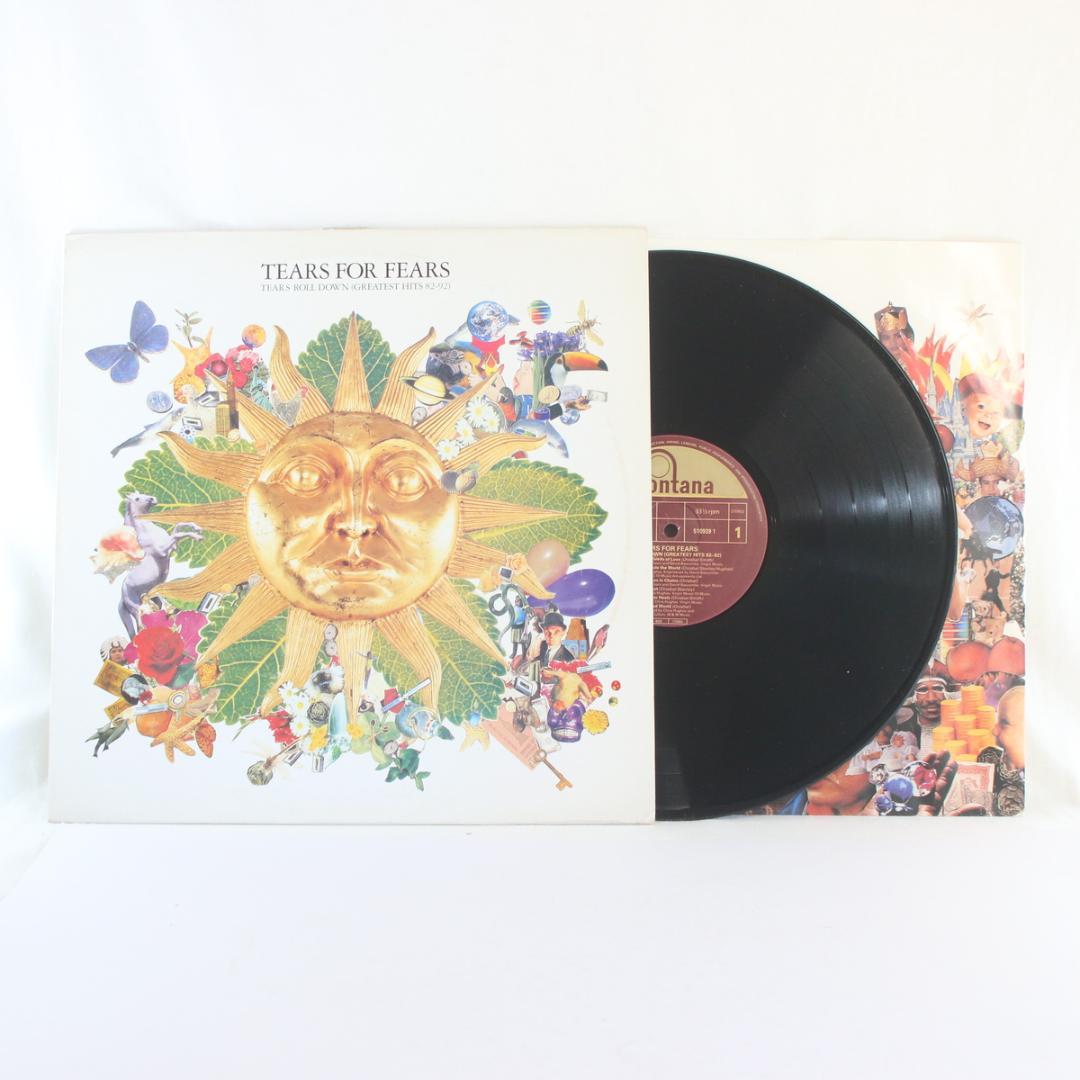 英LP Tears For Fears Tears Roll Down UKオリ
