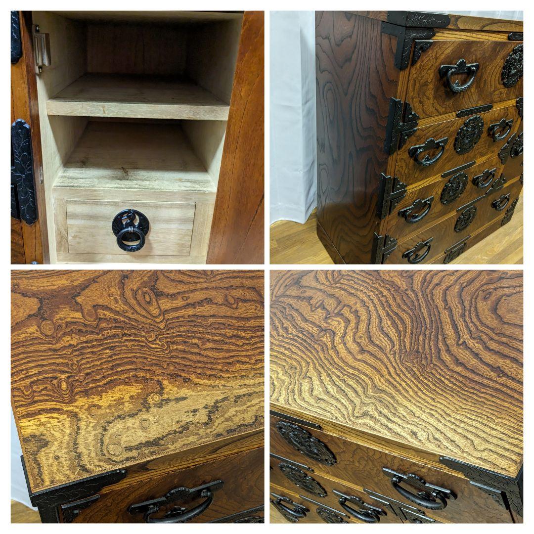 岩谷堂風箪笥 車箪笥 伝統工芸 民芸家具 時代箪笥 高級 和家具 和箪笥