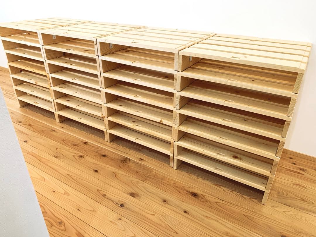 【ベルメゾン】パレットベッド　すのこベット　シングルベッド3つ分