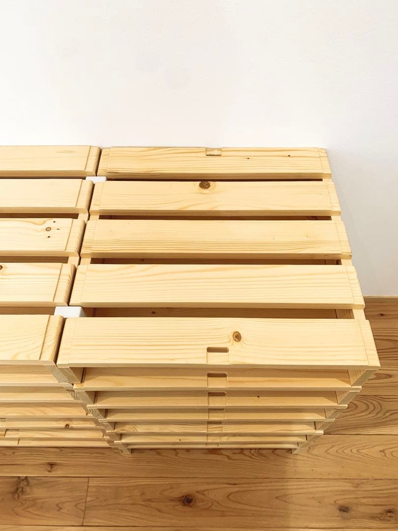 【ベルメゾン】パレットベッド　すのこベット　シングルベッド3つ分
