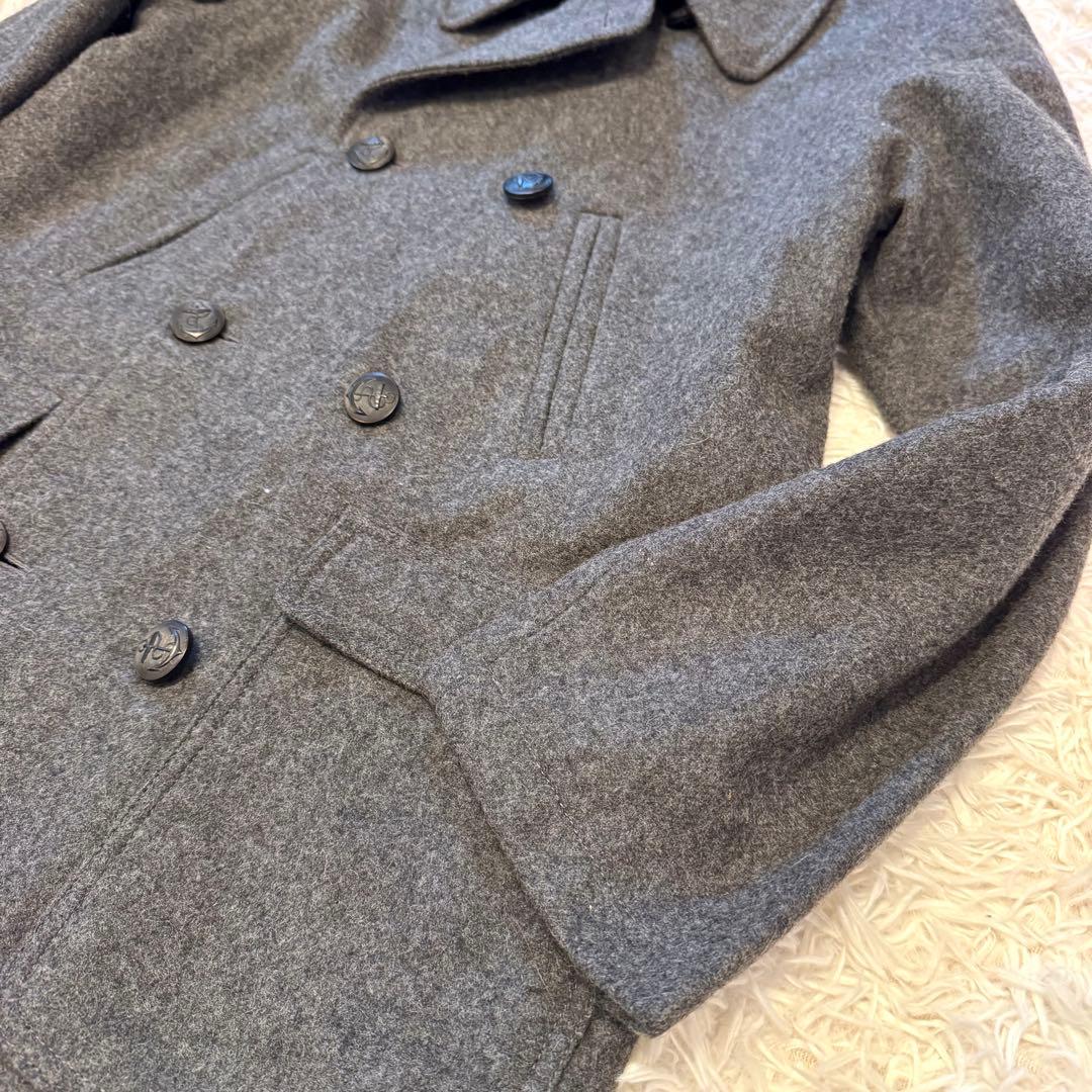 SINACOVA 【裏地 赤】シナコバ ピーコート ダブルブレスト ワッペン L