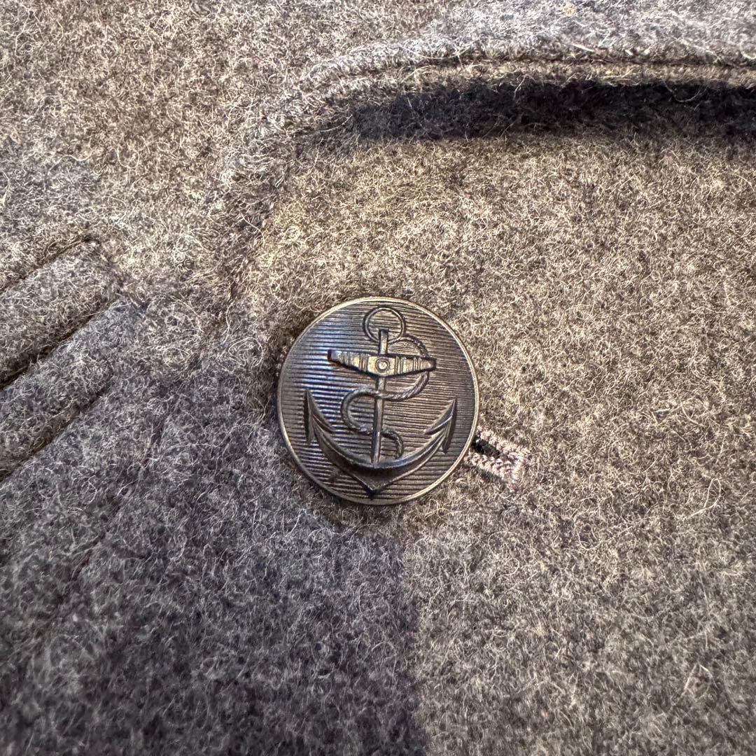 SINACOVA 【裏地 赤】シナコバ ピーコート ダブルブレスト ワッペン L