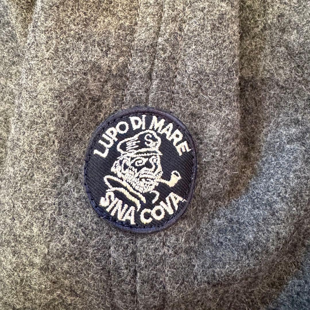 SINACOVA 【裏地 赤】シナコバ ピーコート ダブルブレスト ワッペン L