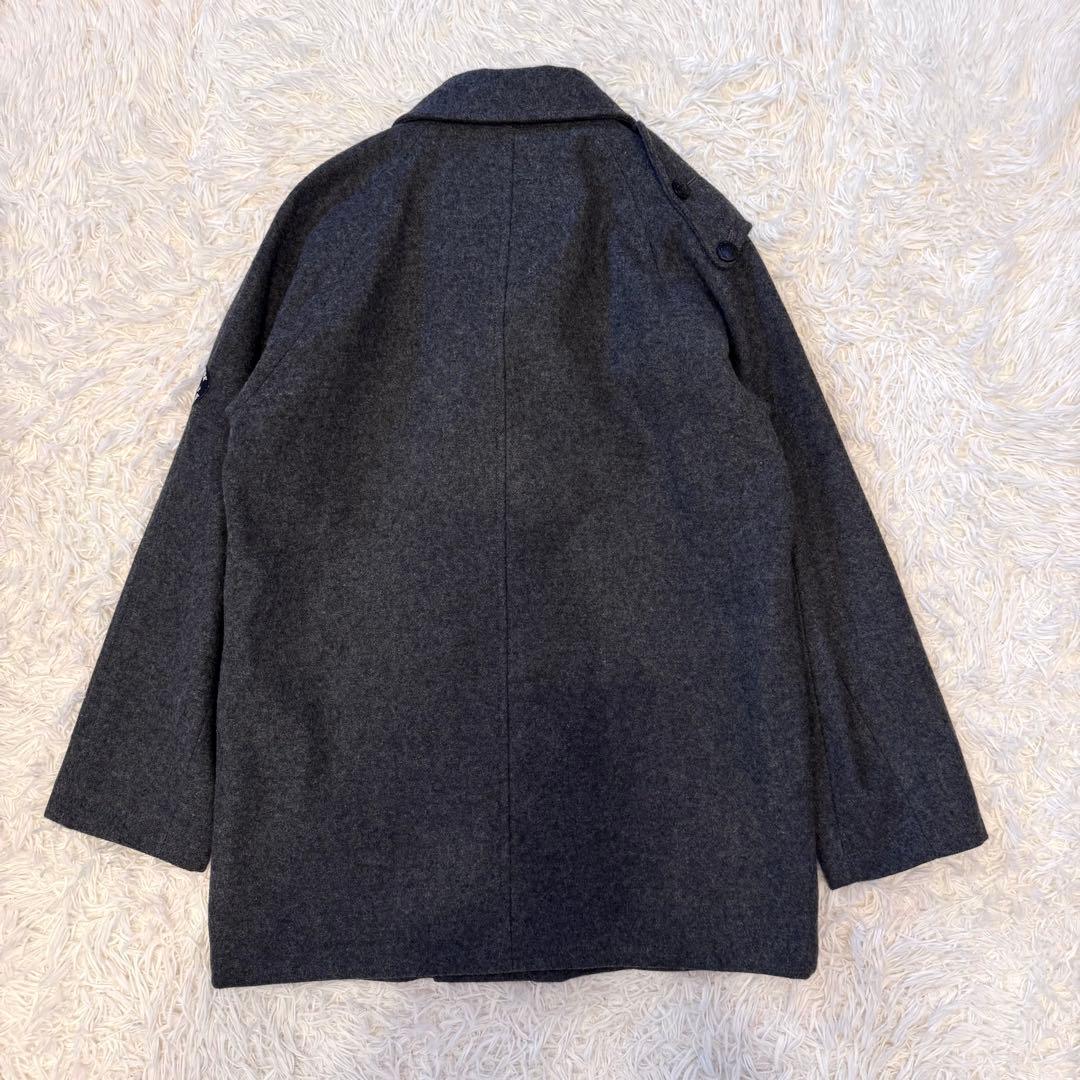 SINACOVA 【裏地 赤】シナコバ ピーコート ダブルブレスト ワッペン L