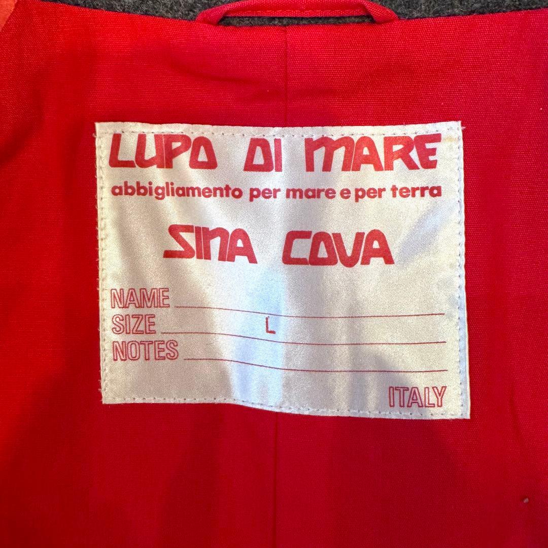 SINACOVA 【裏地 赤】シナコバ ピーコート ダブルブレスト ワッペン L