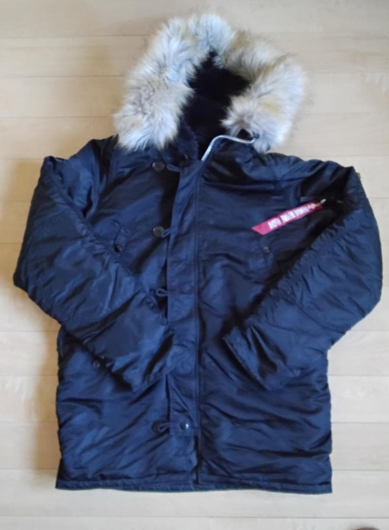 アルファ インダストリーズ　N-3B ミリタリージャケット ブラック XL