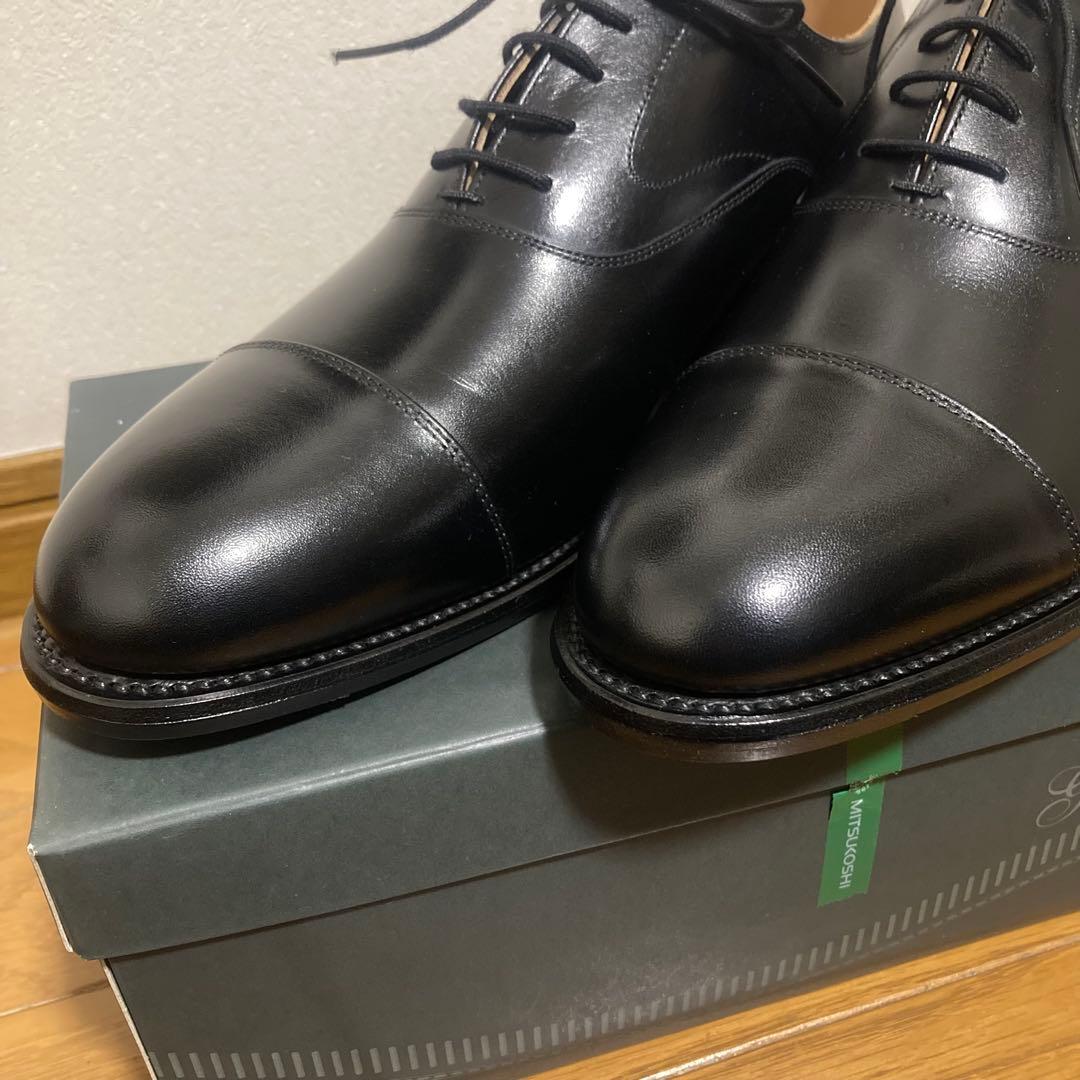 【新品】スコッチグレイン ストレートチップ 26.0E アノネイ社カーフ使用