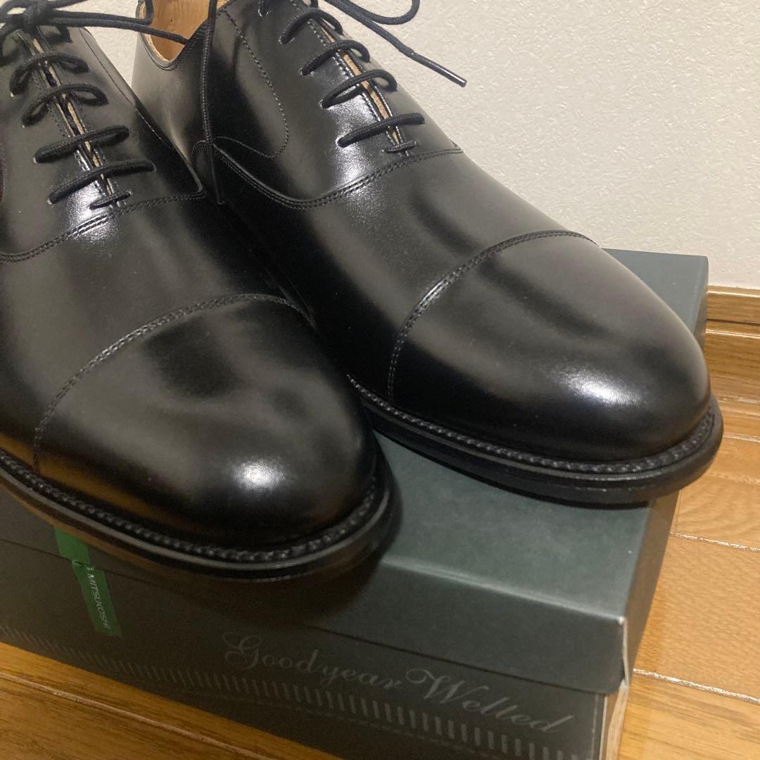 【新品】スコッチグレイン ストレートチップ 26.0E アノネイ社カーフ使用