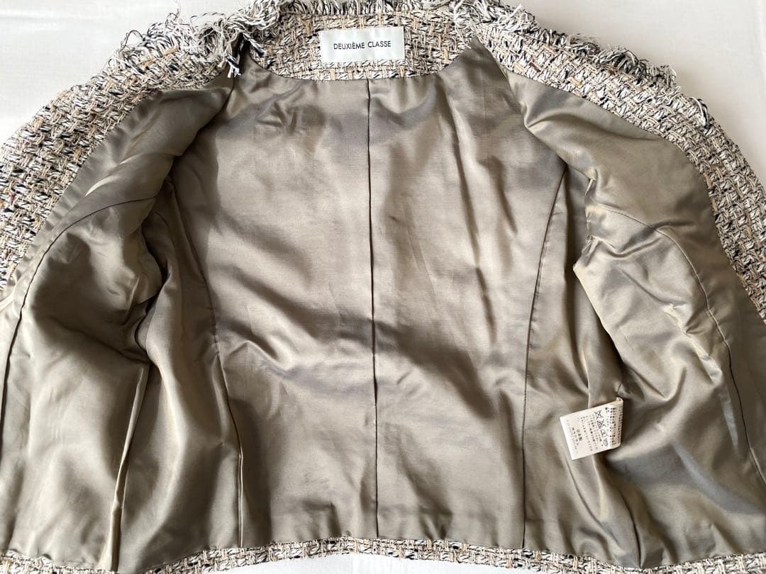★美品★ドゥージィエムクラス　ツイードジャケット　36