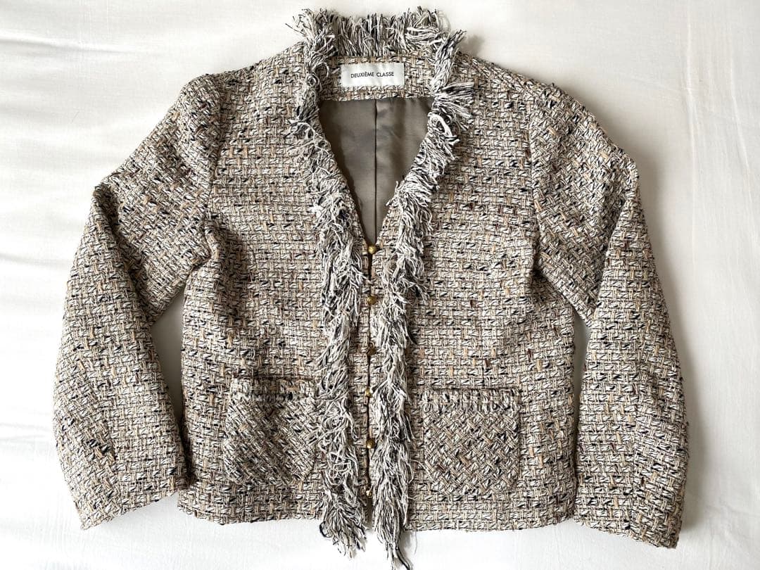 ★美品★ドゥージィエムクラス　ツイードジャケット　36