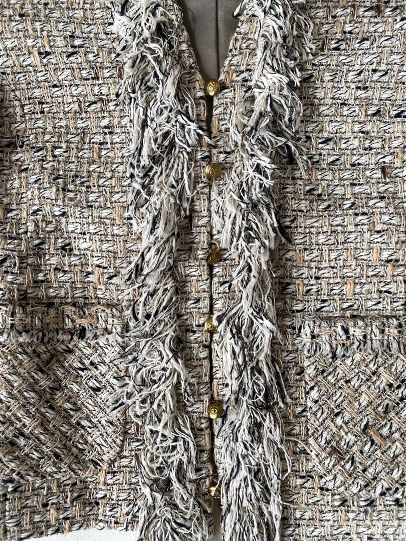 ★美品★ドゥージィエムクラス　ツイードジャケット　36