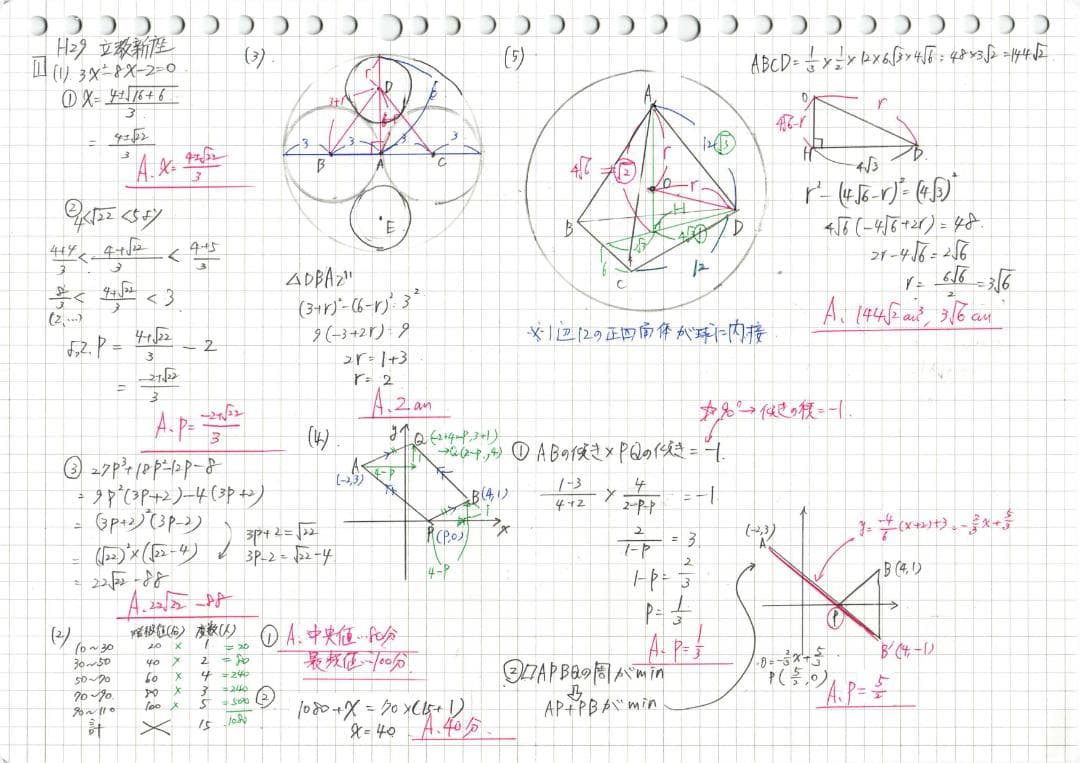 塾講師オリジナル数学解説 立教新座2015-24高校入試 全問動画付