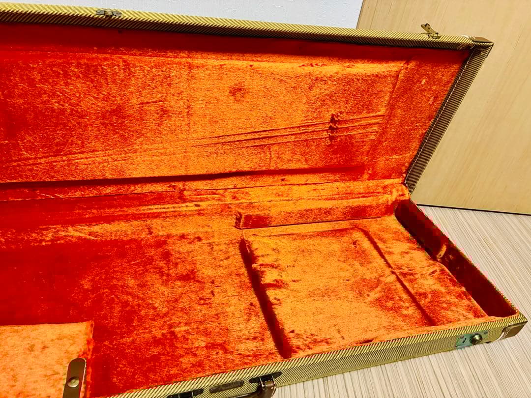 フェンダー　プレシジョンベース　プレベ　ハードケース　ツイード　FENDER