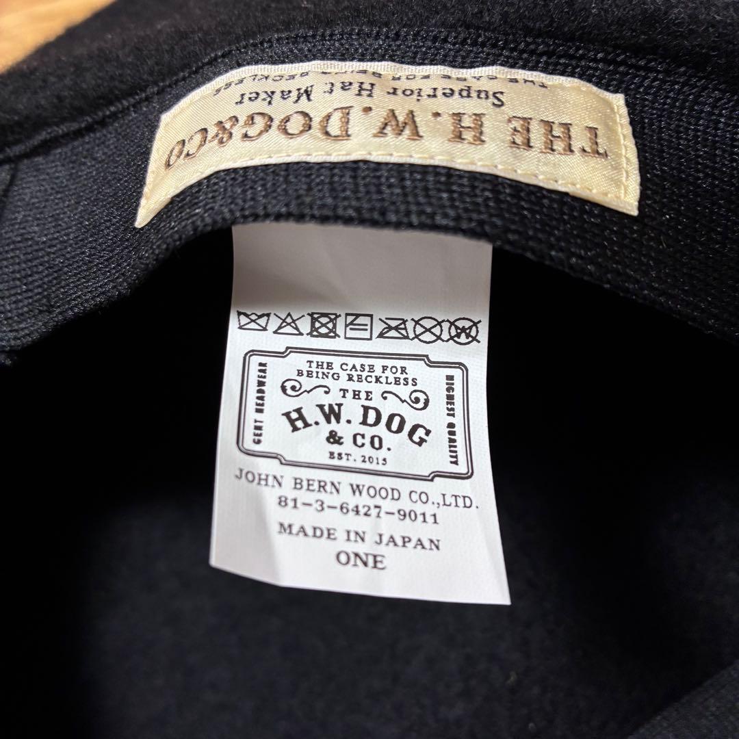 【新品未使用！】H.W.DOG&CO. BERET BLACK 品番D00022