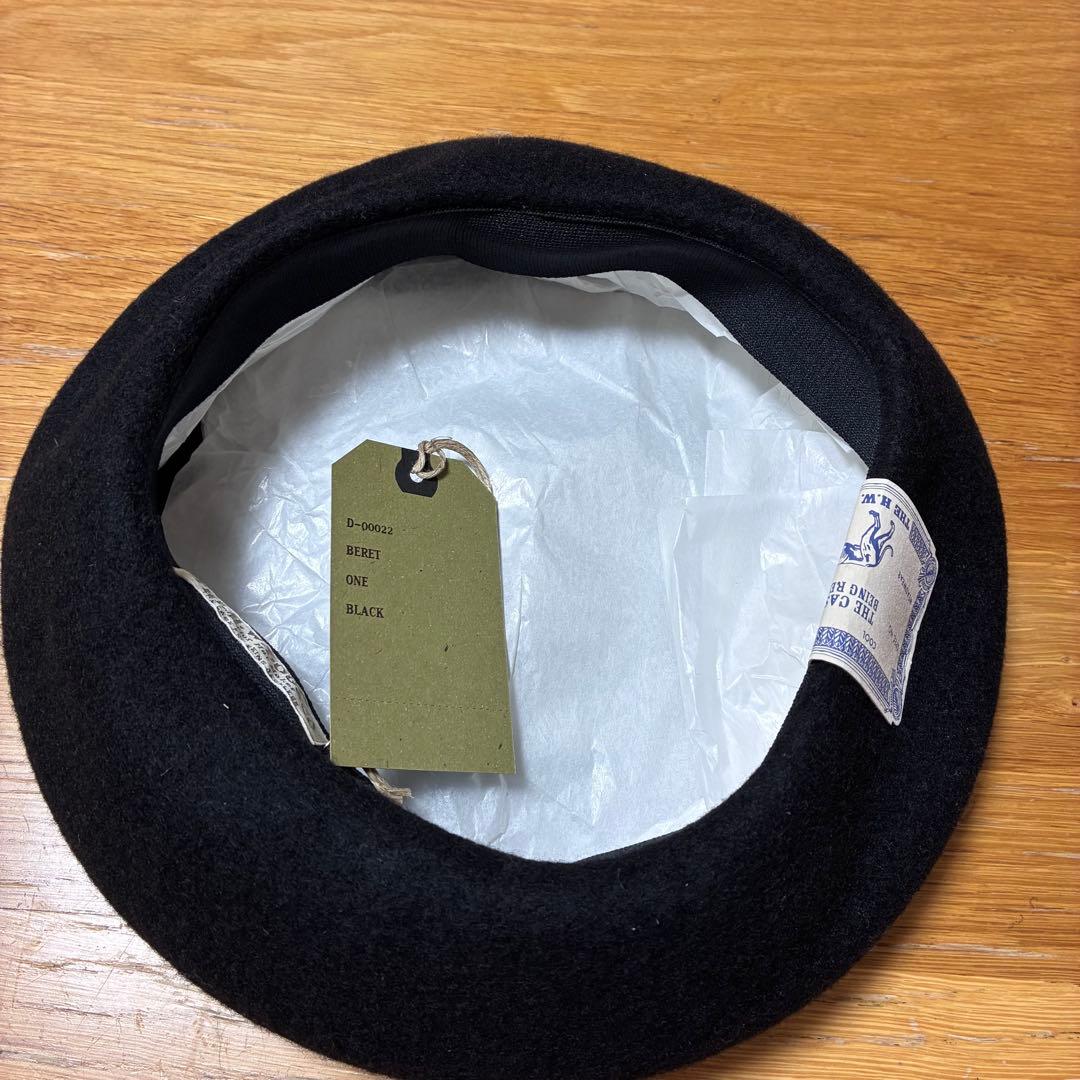 【新品未使用！】H.W.DOG&CO. BERET BLACK 品番D00022