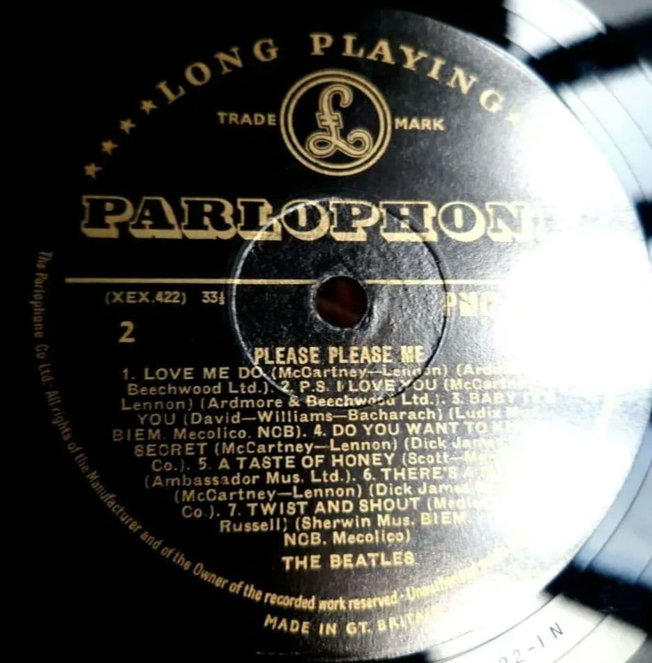 UK盤The Beatles Please Please Me