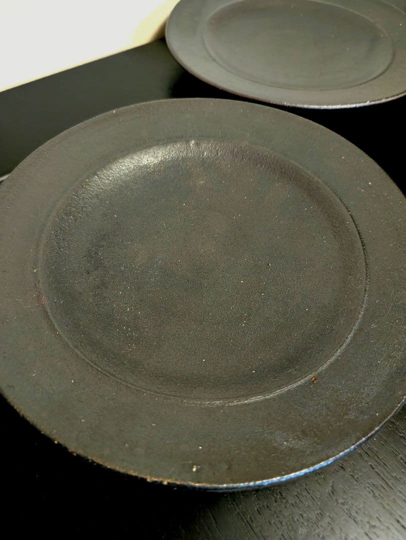 山本一仁 弓立窯 リム皿 大皿 器 作家物 陶芸 織部焼