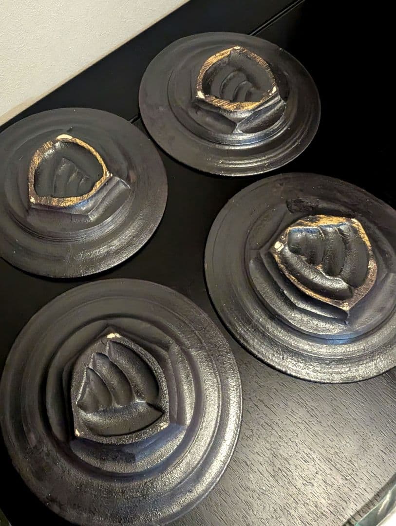 山本一仁 弓立窯 リム皿 大皿 器 作家物 陶芸 織部焼