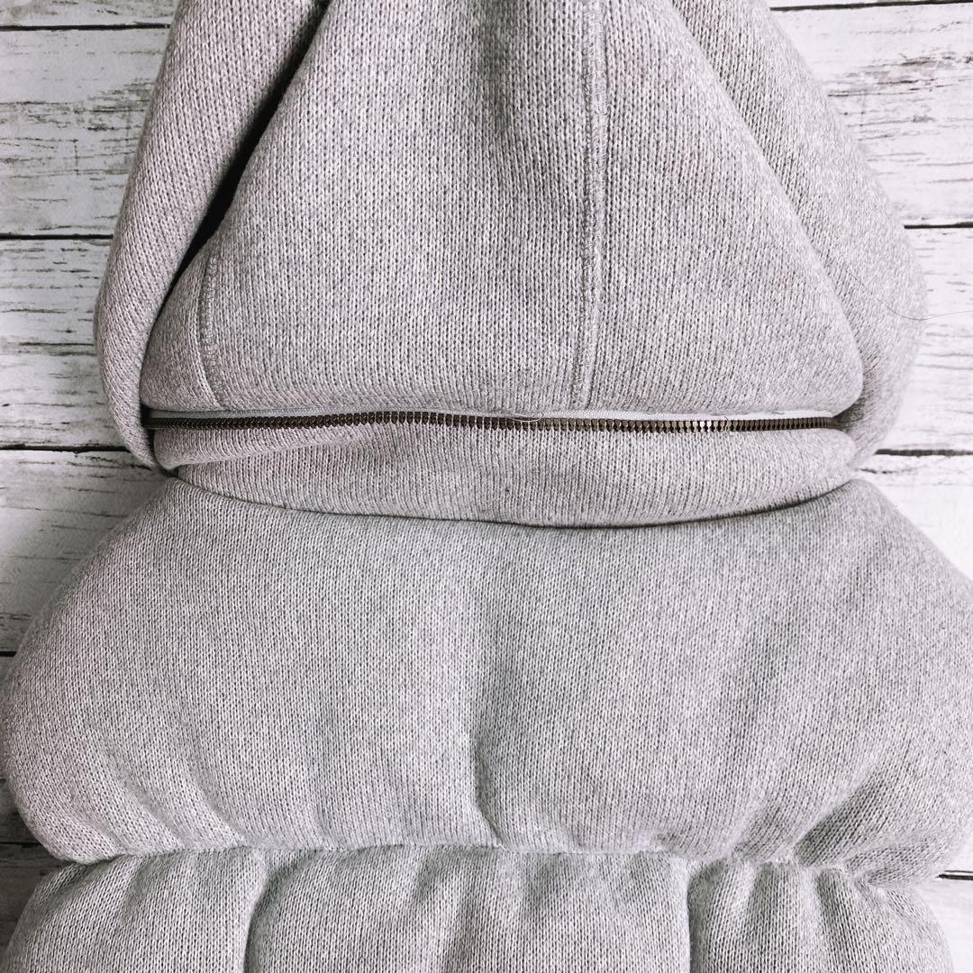 r0009 ノースフェイス ダウンベスト ライトグレー 85M 布地 着心地よし