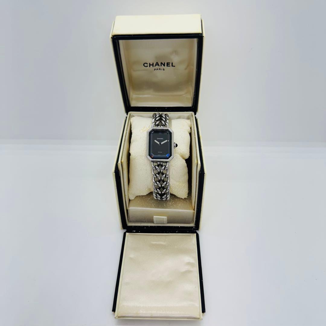 ✨✨CHANEL✨シャネル✨プルミエール✨シルバー✨ブラック文字盤✨腕時計✨