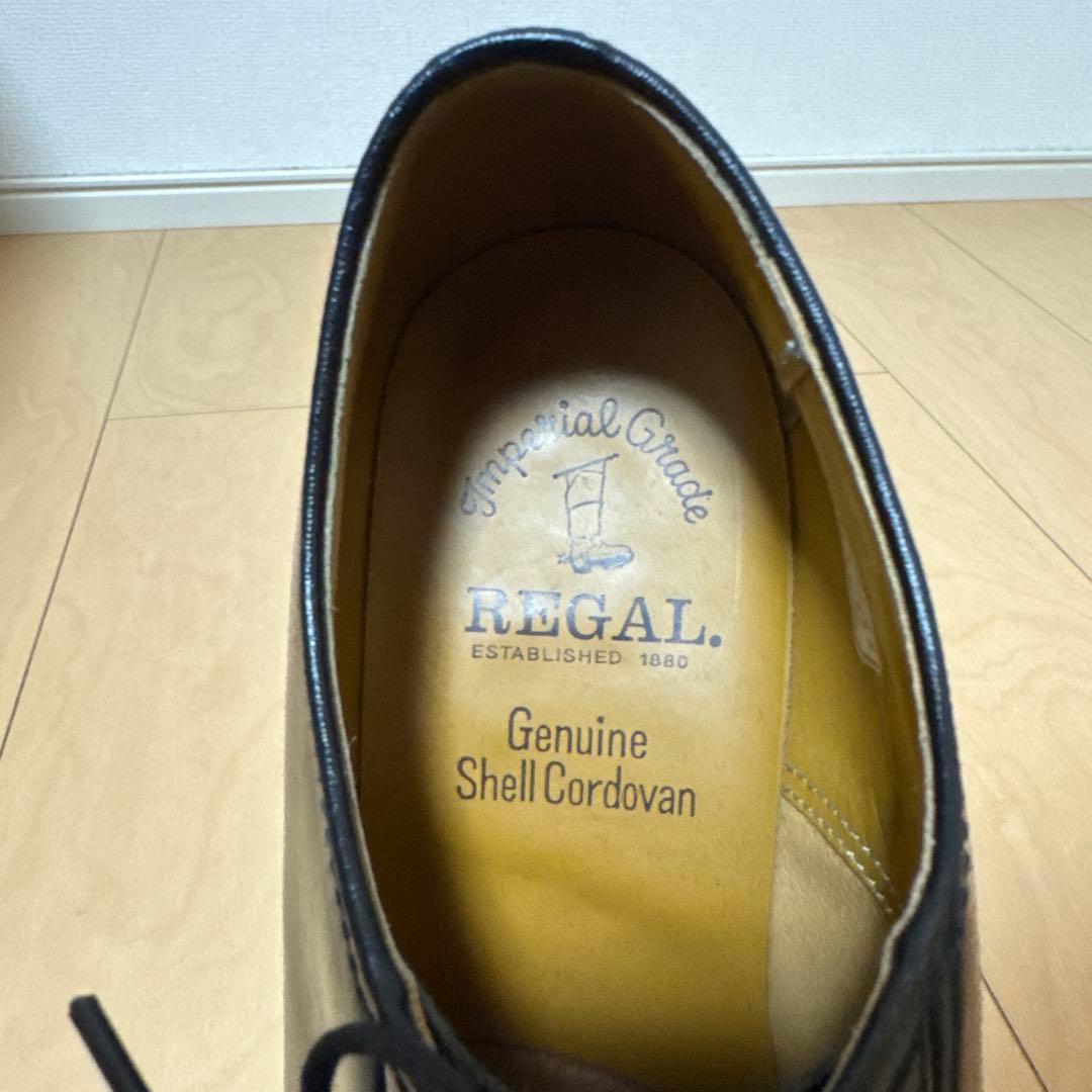 REGAL インペリアルグレード　シェルコードバン　プレーントゥ　ブラック