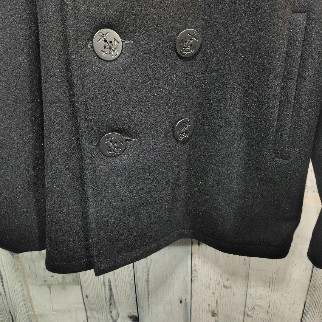 未使用級 Schott 753US Pコート 40 濃紺 スリム ピーコート