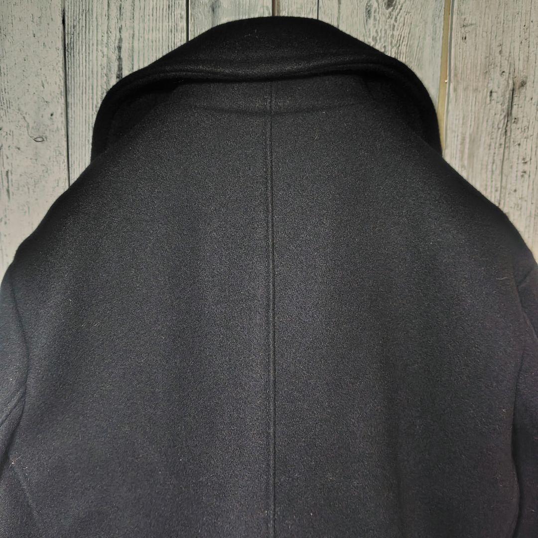 未使用級 Schott 753US Pコート 40 濃紺 スリム ピーコート